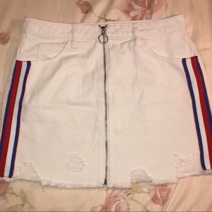 White skirt